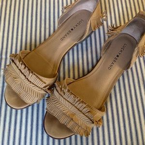 Lucky Brand brown leather sandals size 9